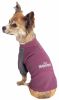 Dog Helios 'Eboneflow' Mediumweight 4-Way-Stretch Flexible And Breathable Performance Dog Yoga T-Shirt - Purple - Small