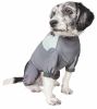 Dog Helios 'Tail Runner' Lightweight 4-Way-Stretch Breathable Full Bodied Performance Dog Track Suit - Grey - X-Small