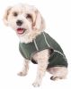 Pet Life Active 'Racerbark' 4-Way Stretch Performance Active Dog Tank Top T-Shirt - Green - Medium