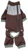 Dog Helios 'Tail Runner' Lightweight 4-Way-Stretch Breathable Full Bodied Performance Dog Track Suit - Brown - Small