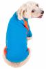 Pet Life Active 'Barko Pawlo' Relax-Stretch Wick-Proof Performance Dog Polo T-Shirt - Blue - X-Large