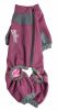 Dog Helios 'Rufflex' Mediumweight 4-Way-Stretch Breathable Full Bodied Performance Dog Warmup Track Suit - Pink - Large