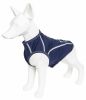 Pet Life Active 'Racerbark' 4-Way Stretch Performance Active Dog Tank Top T-Shirt - Navy - X-Small