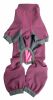 Dog Helios 'Rufflex' Mediumweight 4-Way-Stretch Breathable Full Bodied Performance Dog Warmup Track Suit - Pink - Small