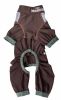 Dog Helios 'Tail Runner' Lightweight 4-Way-Stretch Breathable Full Bodied Performance Dog Track Suit - Brown - Medium