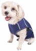 Pet Life Active 'Racerbark' 4-Way Stretch Performance Active Dog Tank Top T-Shirt - Navy - X-Small