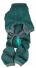 Dog Helios 'Rufflex' Mediumweight 4-Way-Stretch Breathable Full Bodied Performance Dog Warmup Track Suit - Green - Medium