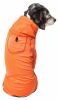 Pet Life Active 'Pawsterity' Heathered Performance 4-Way Stretch Two-Toned Full Bodied Hoodie - Orange - X-Small