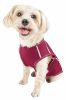 Pet Life Active 'Racerbark' 4-Way Stretch Performance Active Dog Tank Top T-Shirt - Maroon - Small