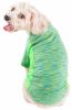 Pet Life Active 'Warf Speed' Heathered Ultra-Stretch Sporty Performance Dog T-Shirt - Green - Large