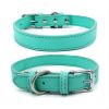 New Soft Puppy Collar For Dog And Cat; Leather Pet Collar Necklace For Small Medium Dog; adjustable dog collar - Red - M:2cm*42cm