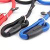 Durable Dog Slip Rope Leash With Strong Slip Lead; Adjustable Pet Slipknot Nylon Leash For Dogs - Black - L - Diameter 1.0cm