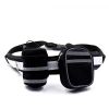 Comfortable Handle Strong Dog Leash Set Highly Reflective Threads for Medium and Large Dogs - black