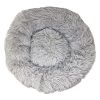 Pet Life 'Nestler' High-Grade Plush and Soft Rounded Dog Bed - Grey - Large