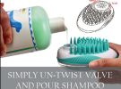 Pet Life 'Swasher' Shampoo Dispensing Massage and Bathing Brush - Default