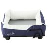 Pet Life "Dream Smart" Electronic Heating and Cooling Smart Pet Bed - Navy - Large