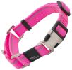 Pet Life 'Advent' Outdoor Series 3M Reflective 2-in-1 Durable Martingale Training Dog Leash and Collar - Pink - Small