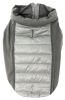 Pet Life 'Apex' Lightweight Hybrid 4-Season Stretch and Quick-Dry Dog Coat w/ Pop out Hood - Grey - Large