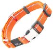 Pet Life 'Advent' Outdoor Series 3M Reflective 2-in-1 Durable Martingale Training Dog Leash and Collar - Orange - Medium