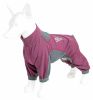 Dog Helios 'Rufflex' Mediumweight 4-Way-Stretch Breathable Full Bodied Performance Dog Warmup Track Suit - Pink - Large