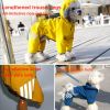 Small dog raincoat; body full surrounding; waterproof poncho pet clothes; with tow holes in the back - Lake blue - L (recommended weight 6-9 jin)