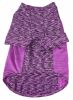 Pet Life Active 'Warf Speed' Heathered Ultra-Stretch Sporty Performance Dog T-Shirt - Purple - X-Small