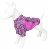 Pet Life Active 'Warf Speed' Heathered Ultra-Stretch Sporty Performance Dog T-Shirt - Purple - Large