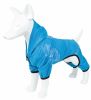 Pet Life Active 'Pawsterity' Heathered Performance 4-Way Stretch Two-Toned Full Bodied Hoodie - Blue - X-Large