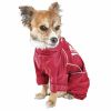 Dog Helios 'Hurricanine' Waterproof And Reflective Full Body Dog Coat Jacket W/ Heat Reflective Technology - Red - X-Large