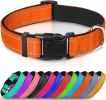 Reflective Dog Collar; Soft Neoprene Padded Breathable Nylon Pet Collar Adjustable for Medium Dogs - Orange - X-Small (Pack of 1)