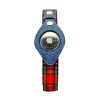 Apple Airtag Integrated Collar - XS - Red Plaid