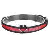 LED Dog Collar USB Rechargeable Adjustable Dog Safety Collar Night Safety Flashing Luminous Light up Collar - Red - XL