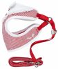 Pet Life Luxe 'Spawling' 2-In-1 Mesh Reversed Adjustable Dog Harness-Leash W/ Fashion Bowtie - Red - Medium