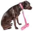 Pet Life 'Aero Mesh' 2-In-1 Dual Sided Comfortable And Breathable Adjustable Mesh Dog Leash-Collar - Pink - Small