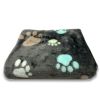 Soft and Fluffy High Quality Pet Blanket Cute Cartoon Pattern Pet Mat Warm and Comfortable Blanket for Cat and Dogs Pet Supplies - gray - For kittens