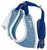 Pet Life Luxe 'Spawling' 2-In-1 Mesh Reversed Adjustable Dog Harness-Leash W/ Fashion Bowtie - Blue - Small