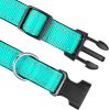 Reflective Dog Collar; Soft Neoprene Padded Breathable Nylon Pet Collar Adjustable for Medium Dogs - Sky Blue - X-Large (Pack of 1)