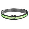 LED Dog Collar USB Rechargeable Adjustable Dog Safety Collar Night Safety Flashing Luminous Light up Collar - Green - XL