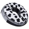 Soft Dog Cone Collar for After Surgery - Inflatable Dog Neck Donut Collar - Elizabethan Collar for Dogs Recovery - CQLQ05 Cows Point hook and loop - S