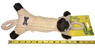 Jute And Rope Plush Cow - Pet Toy - DT7BR