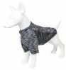 Pet Life Active 'Warf Speed' Heathered Ultra-Stretch Sporty Performance Dog T-Shirt - Black - Medium