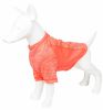 Pet Life Active 'Warf Speed' Heathered Ultra-Stretch Sporty Performance Dog T-Shirt - Orange - Large