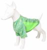 Pet Life Active 'Warf Speed' Heathered Ultra-Stretch Sporty Performance Dog T-Shirt - Green - Large