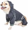 Dog Helios 'Namastail' Lightweight 4-Way Stretch Breathable Full Bodied Performance Yoga Dog Hoodie Tracksuit - Black - X-Small