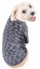 Pet Life Active 'Warf Speed' Heathered Ultra-Stretch Sporty Performance Dog T-Shirt - Black - Large