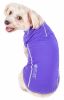 Pet Life Active 'Racerbark' 4-Way Stretch Performance Active Dog Tank Top T-Shirt - Purple - X-Large