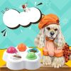 Dog Treat Dispenser Puzzle Feeder Pets Interactive Iq Toy Feeding Game, Non-Slip Puppy Slow Feeder Pet Leakage Toy - colorful