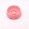 Pet Supplies Dogs Cats Cute Anti-choke Bowl Slow Food Bowl Thickened Plastic Bowl Pet Single Bowl Obesity Prevention Puzzle Bowl - Pink