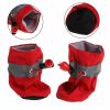 Anti-slip Pet Dog shoes Waterproof boots shoes puppy cat socks boots dog shoes - Red - 2