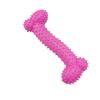 Hot Sale Pet Dog Chew Toys Rubber molar Bone Toy Aggressive Chewers Dog Toothbrush Doggy Puppy Dental Care Pet Accessories - Pink